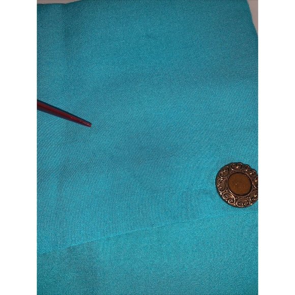Vintage Touché LA Teal Embellished Womens Top Medium-10219 - Picture 10 of 11